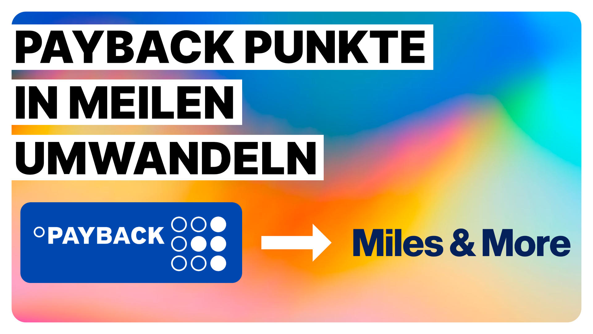 Kann Man Miles And More Punkte In Payback Punkte Umwandeln